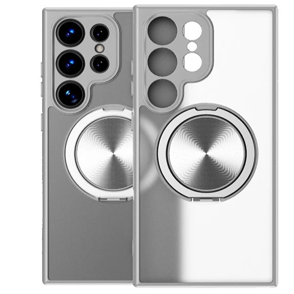 Magsafe Magnetic 360 Rotating Bracket Matte Clear Case For Samsung