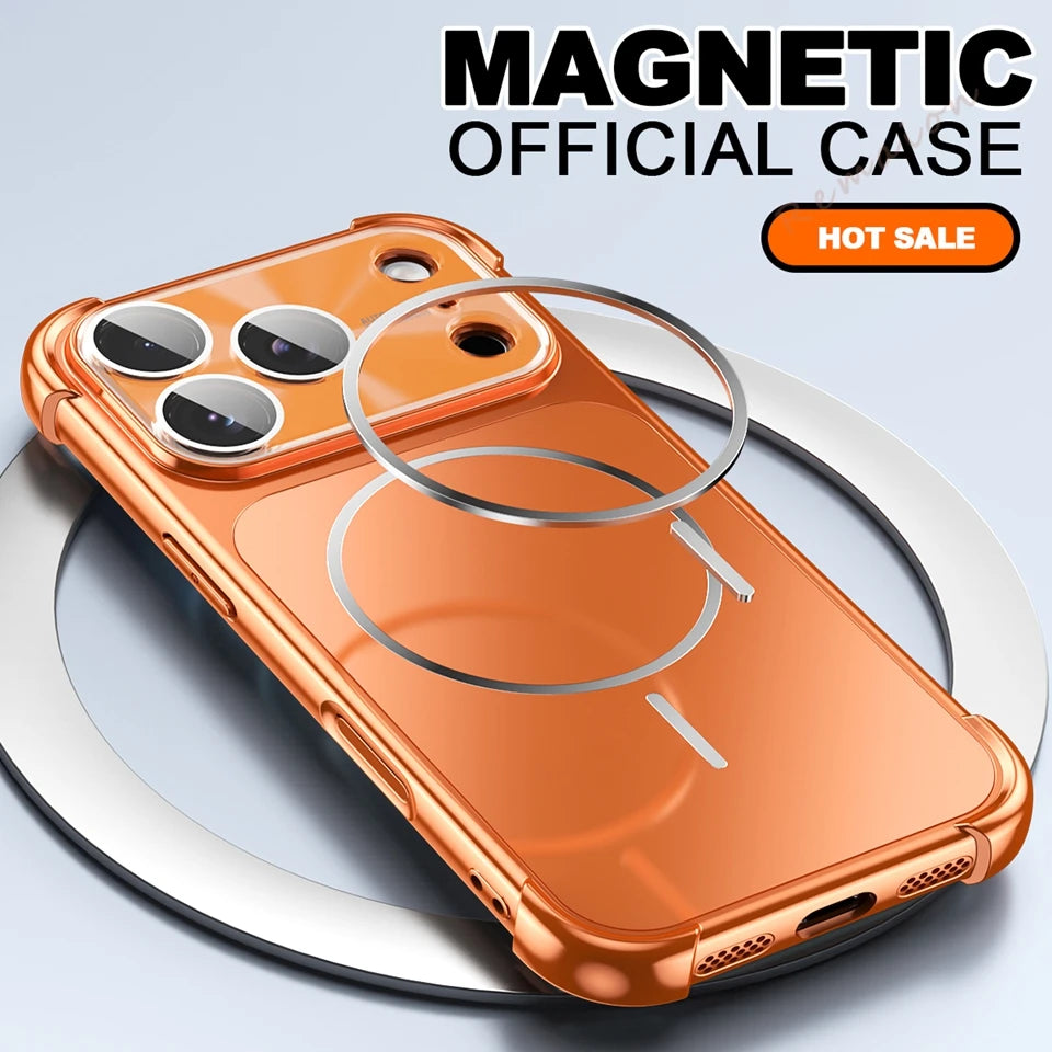 Luxury Magsafe Shockproof Magnetic Case For iPhone