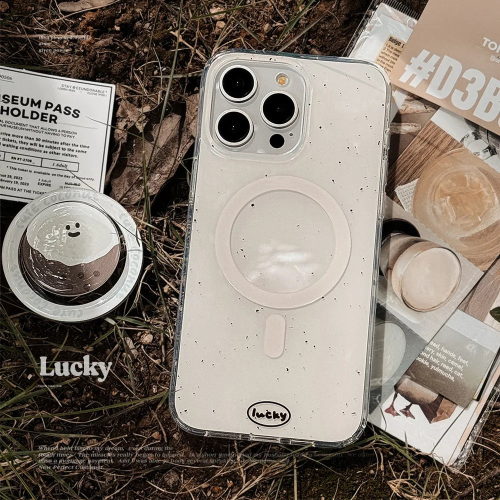 Coconut magnetic stand holder phone case for iphone