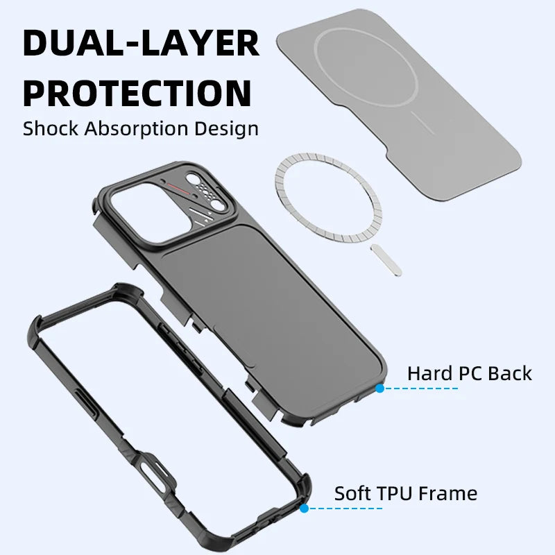 Magnetic Wireless Charging Shockproof Matte Case for IPhone