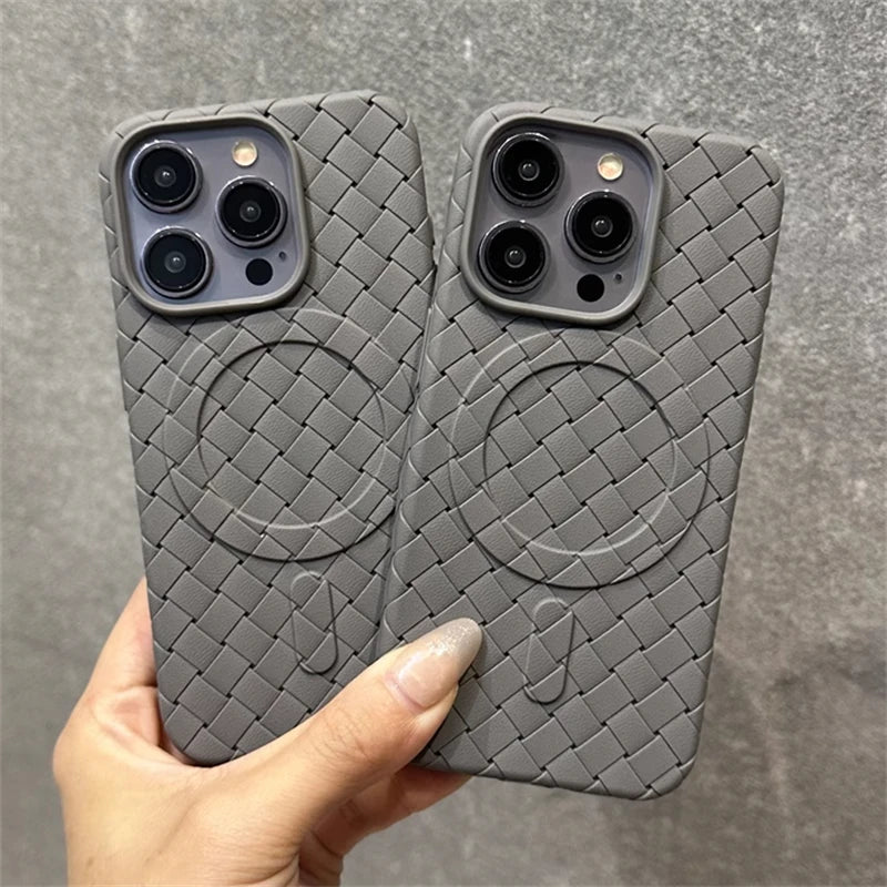 Magsafe Magnetic Breathable Cooling Woven Grid  Case For iPhone