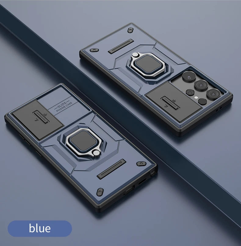 Lens Window Protective Ring Bracket Shockproof Case for Samsung