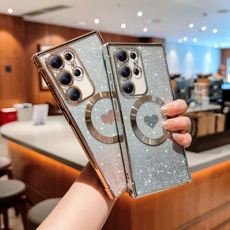 Gradient Glitter Soft Case For Samsung