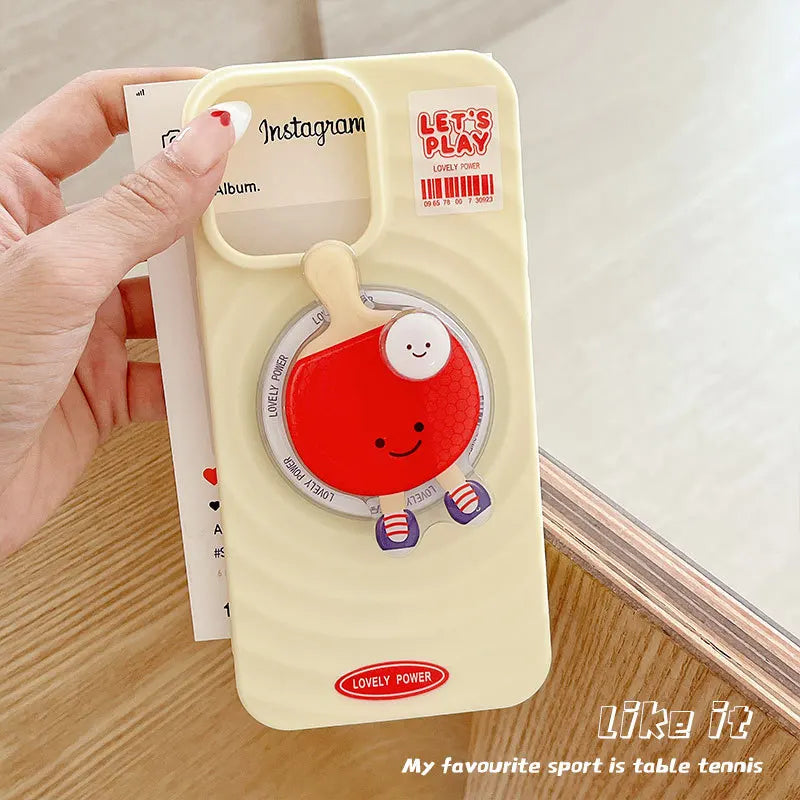 Badminton Magnetic Holder Case For iPhone