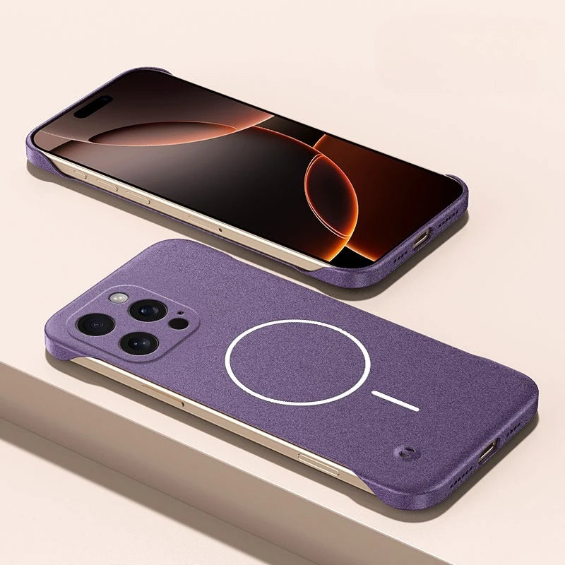 Magsafe Magnetic Frameless Matte Hard Case For iPhone