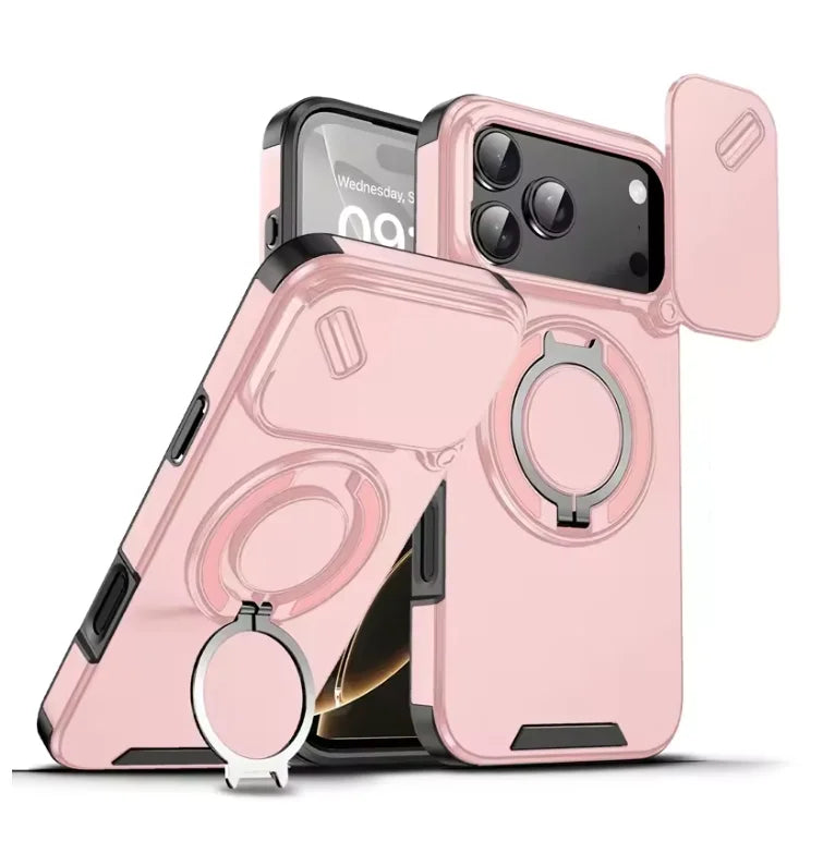 Armor Shockproof Magnetic Ring Stand Holder Case For iphone