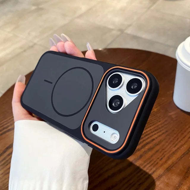 Magsafe Magnetic Soft Silicone Frame Matte Case For iPhone