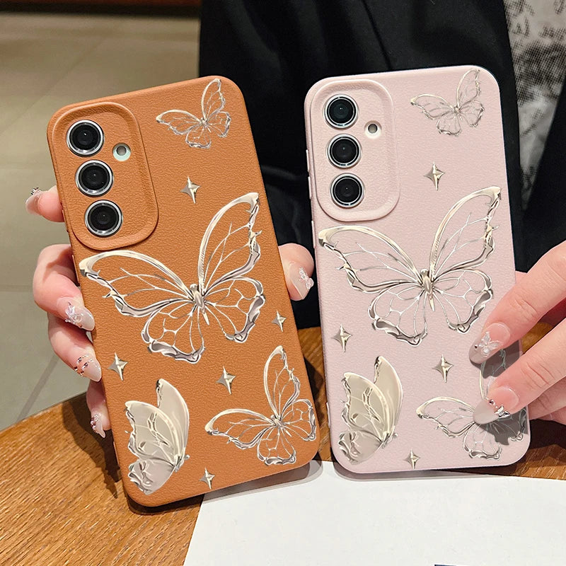 Golden Butterfly Case For Samsung