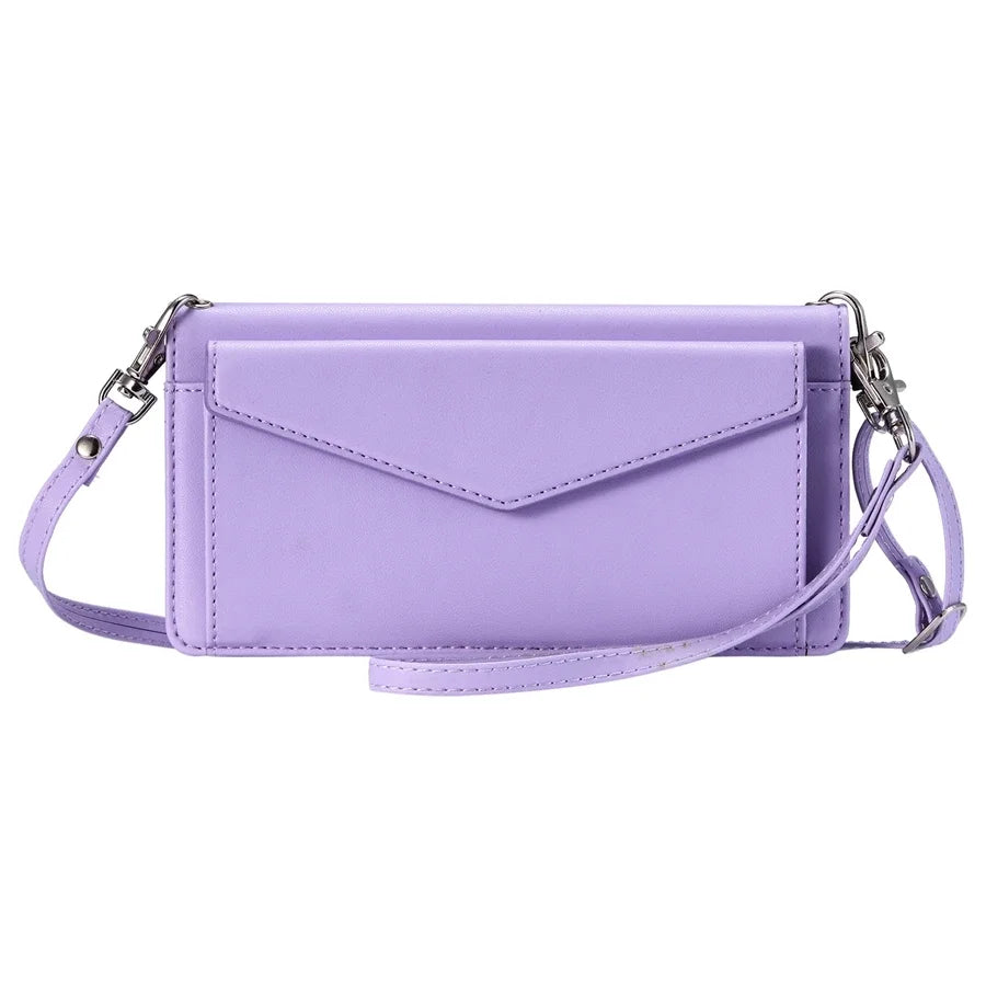 Lanyard Flip Dual Layer Card Slots Wallet Case for iPhone