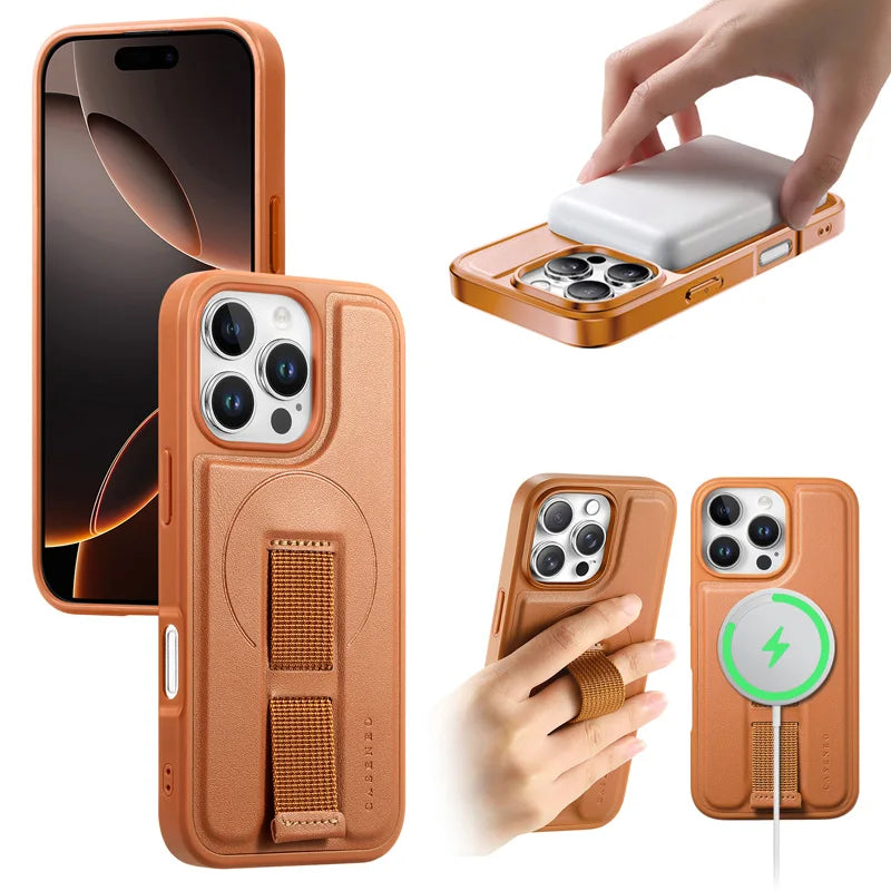 Magsafe magnetic wristband anti-fall case For iPhone