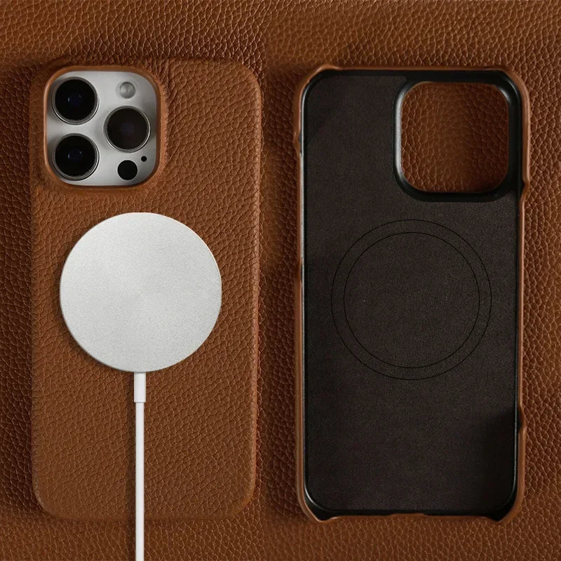 [Copy]Top Layer Cowhide Leather Phone Case for iPhone