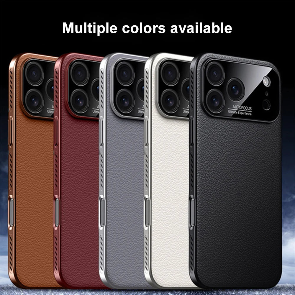 New Faux Leather Magnetic Cooling Case for iPhone