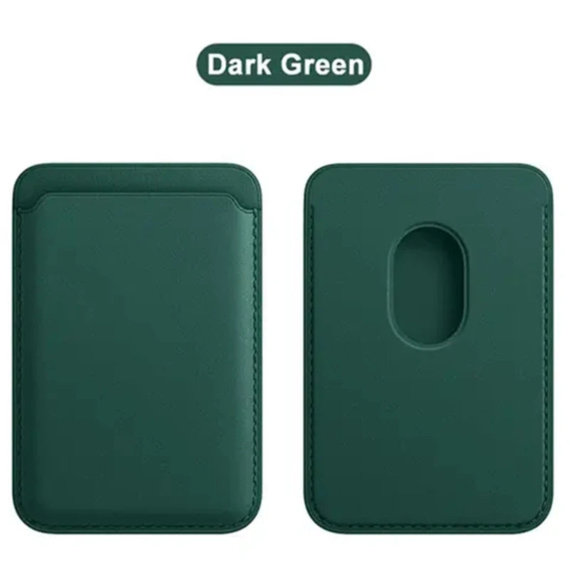 Magsafe Leather Wallet Compatible For iPhone