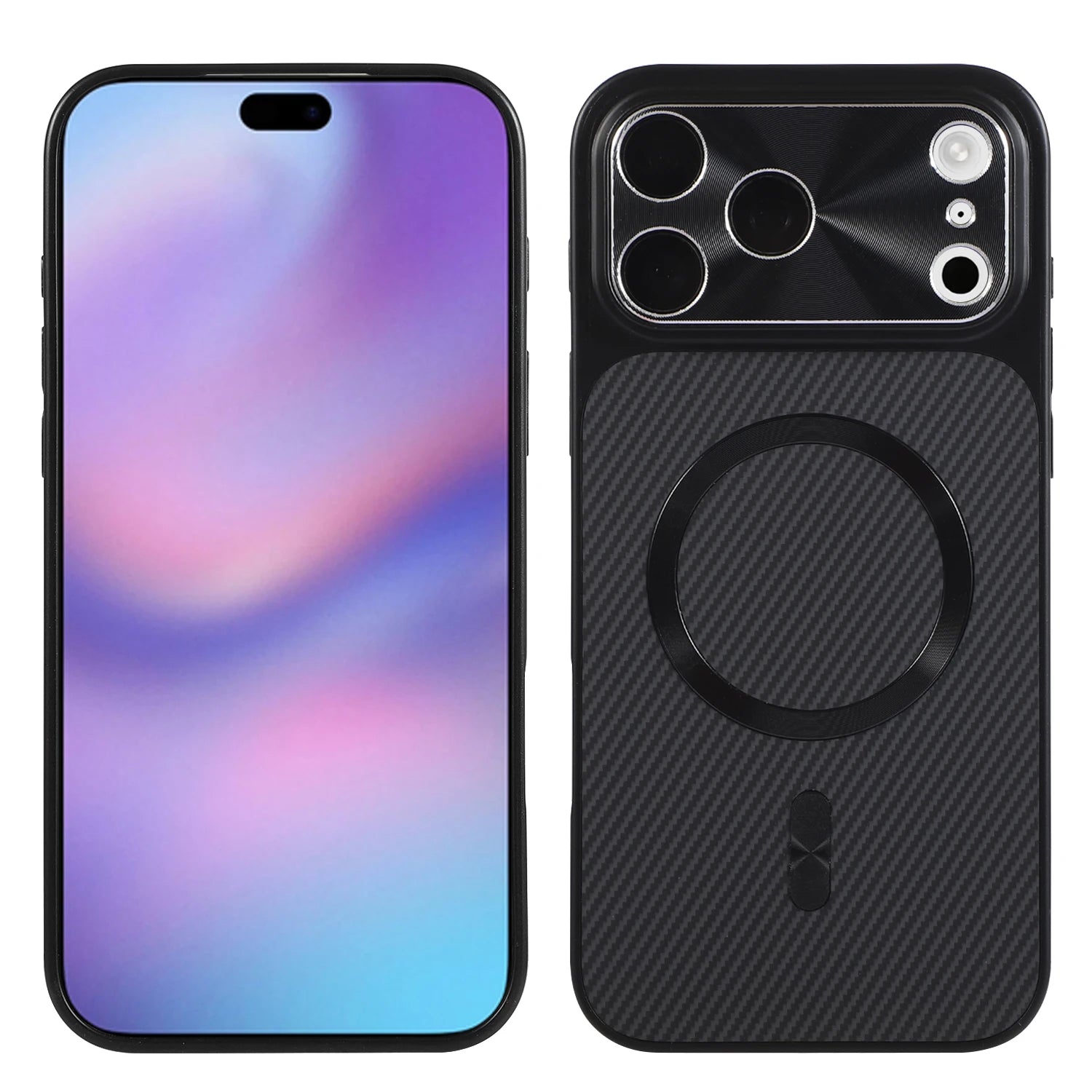 Magsafe Magnetic Carbon Fiber Kevlar Pattern Case For iPhone