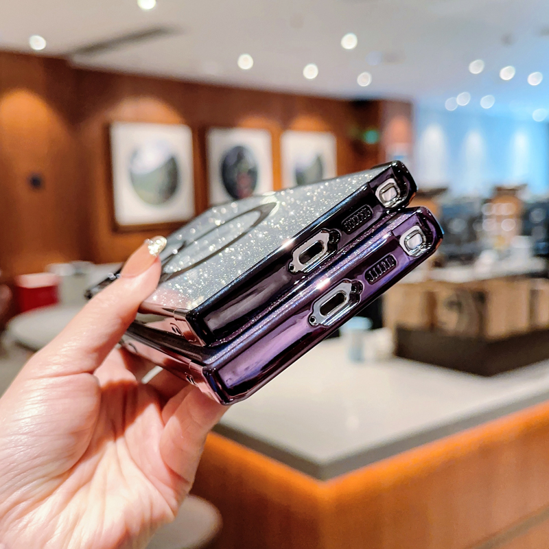 Gradient Glitter Soft Case For Samsung