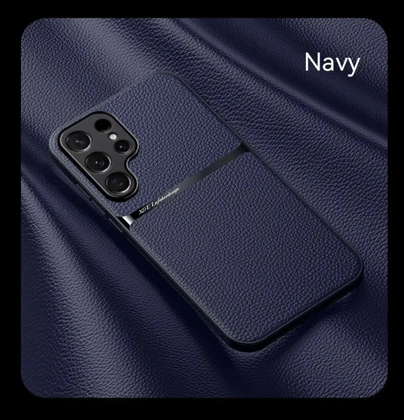 Business Leather Magnetic Case For Samsung