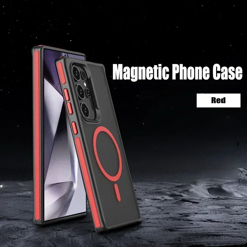 Magsafe Magnetic Matte Translucent Case For Samsung