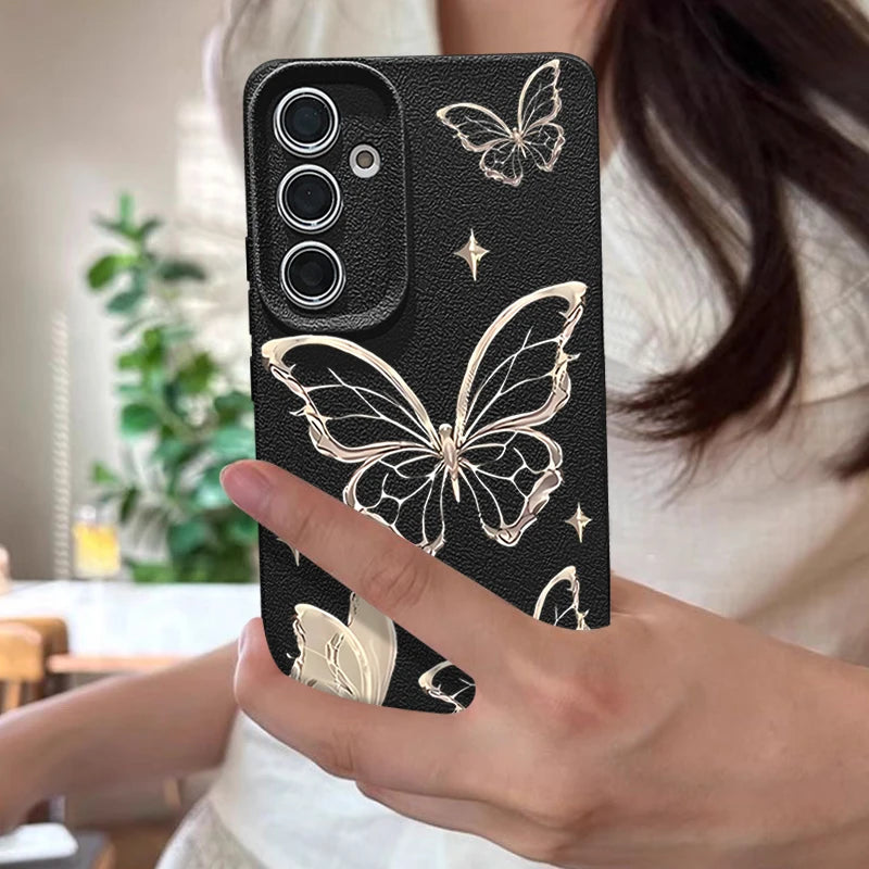 Golden Butterfly Case For Samsung