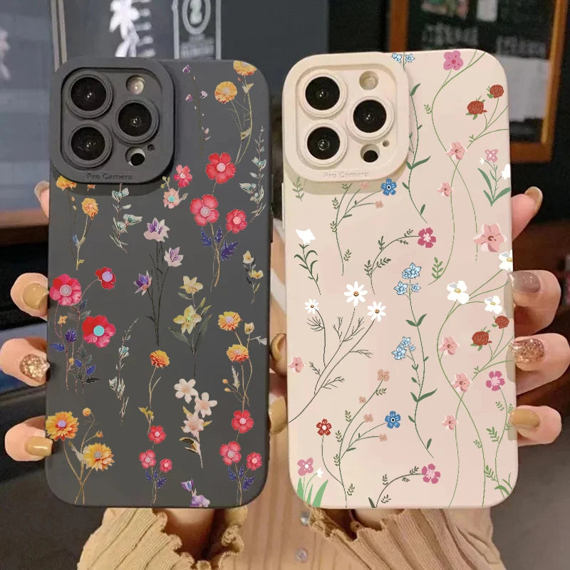 Summer Minimalist Fresh Style Silicone Case For iPhone