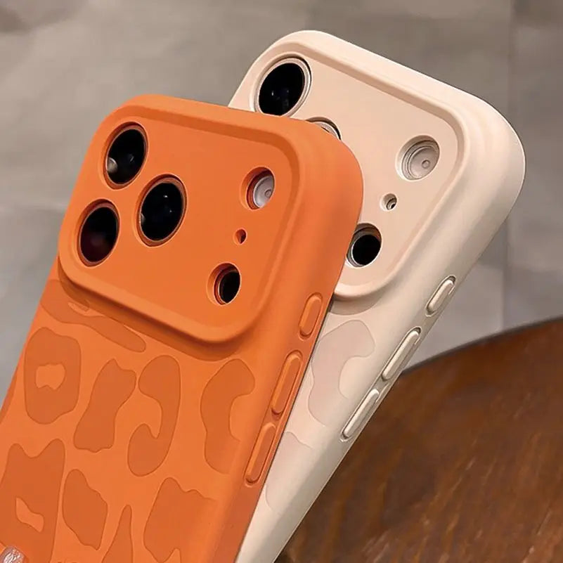 Leopard Pattern Liquid Silicone Case for iPhone
