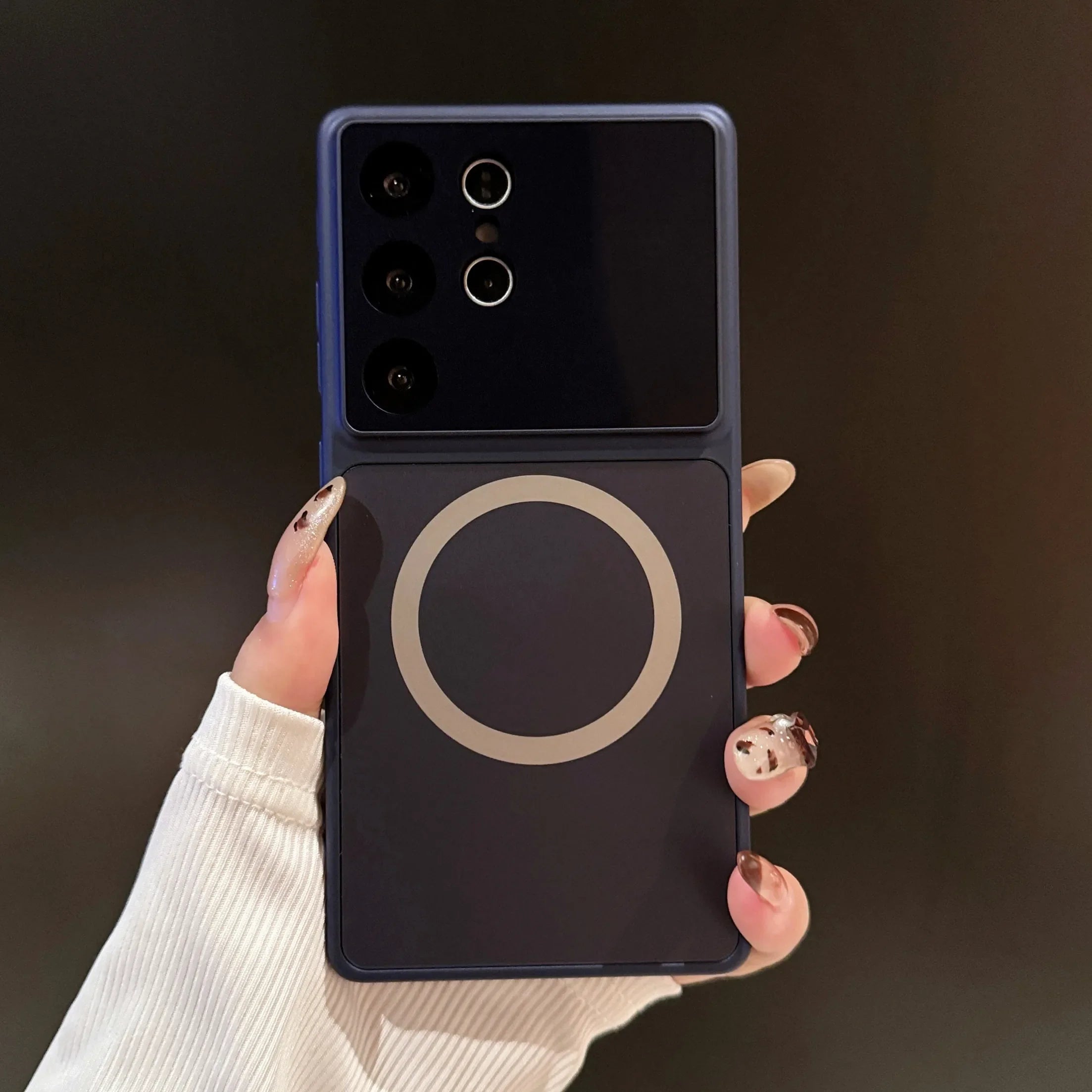 Magsafe Nano Matte Tempered Glass Case For Samsung