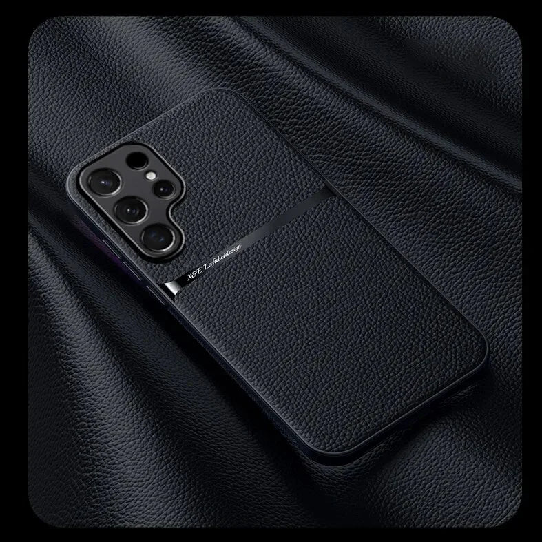 Business Leather Magnetic Case For Samsung