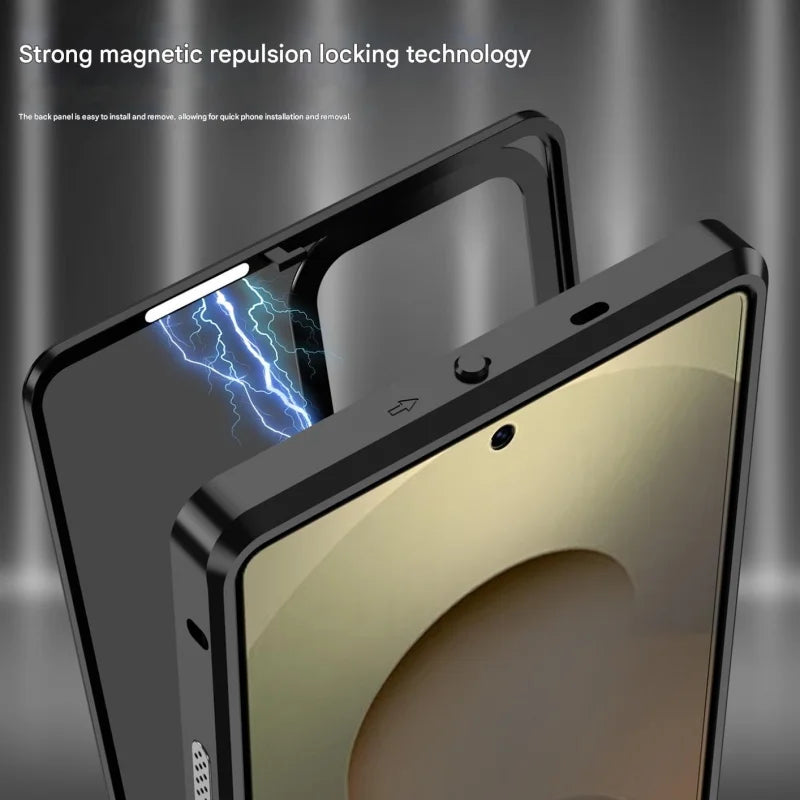 Magsafe Magnetic Metal Frame Shockproof Case For Samsung