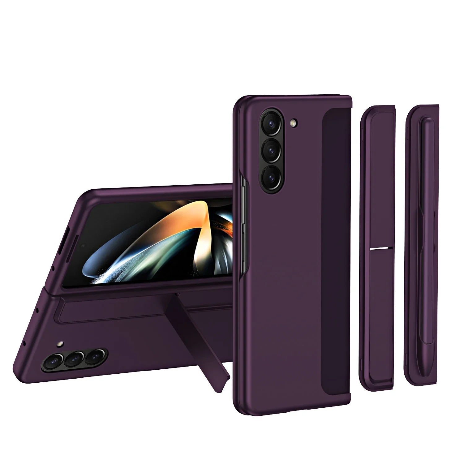 Skin Friendly Matte with Removable Pen Slot Case For Samsung