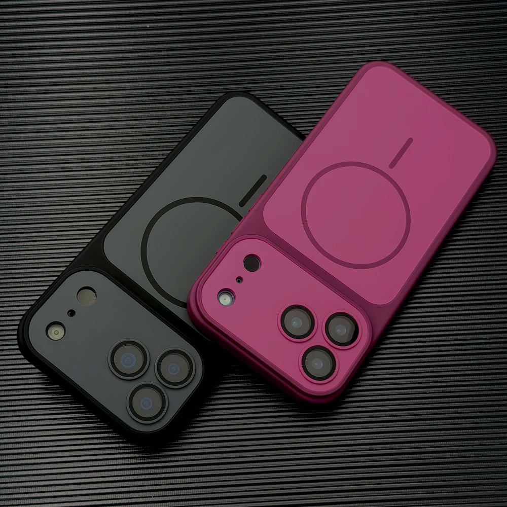 Luxury Matte Magnetic Hard Case For iPhone