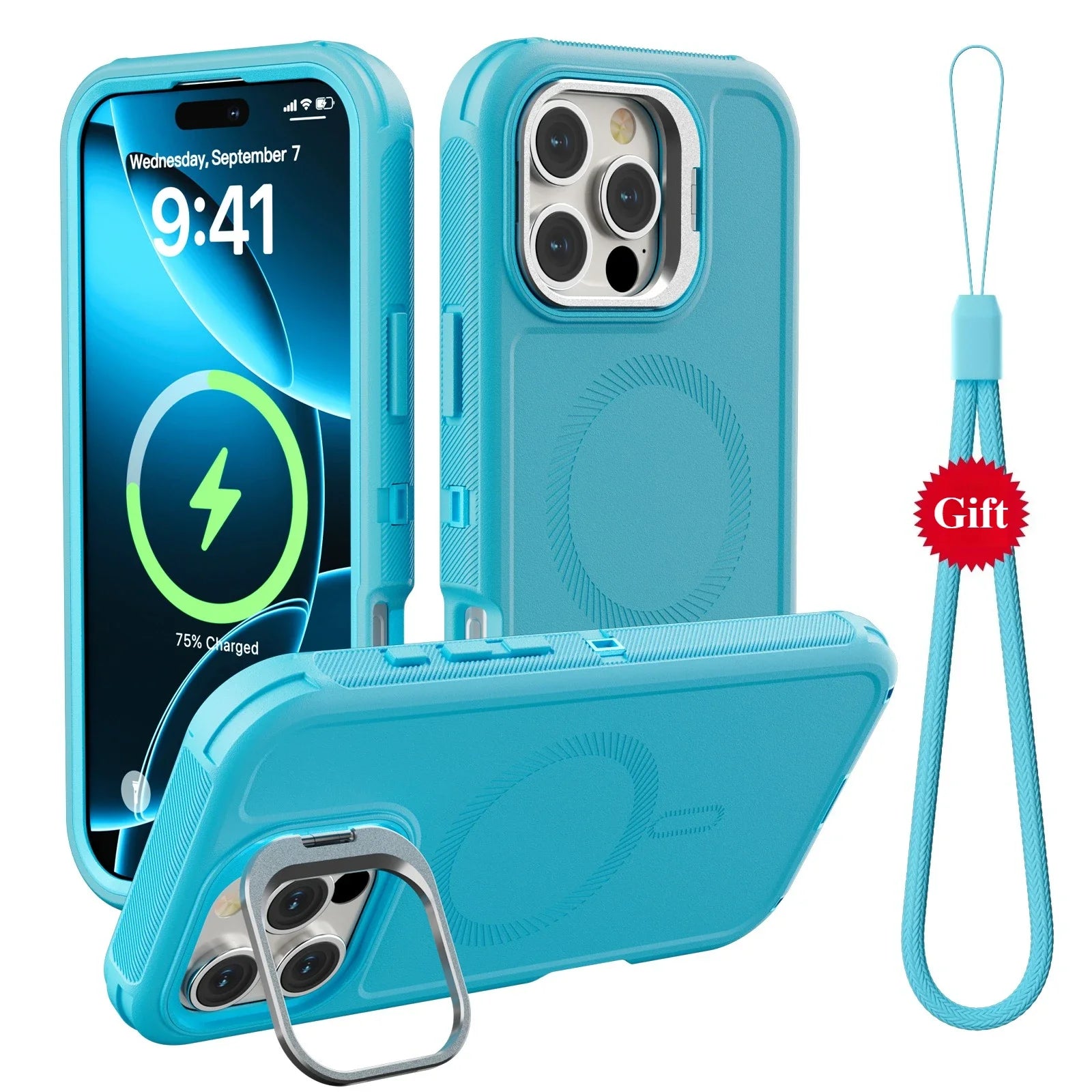 Magsafe Magnetic Alloy Camera Lens Holder Case For iPhone