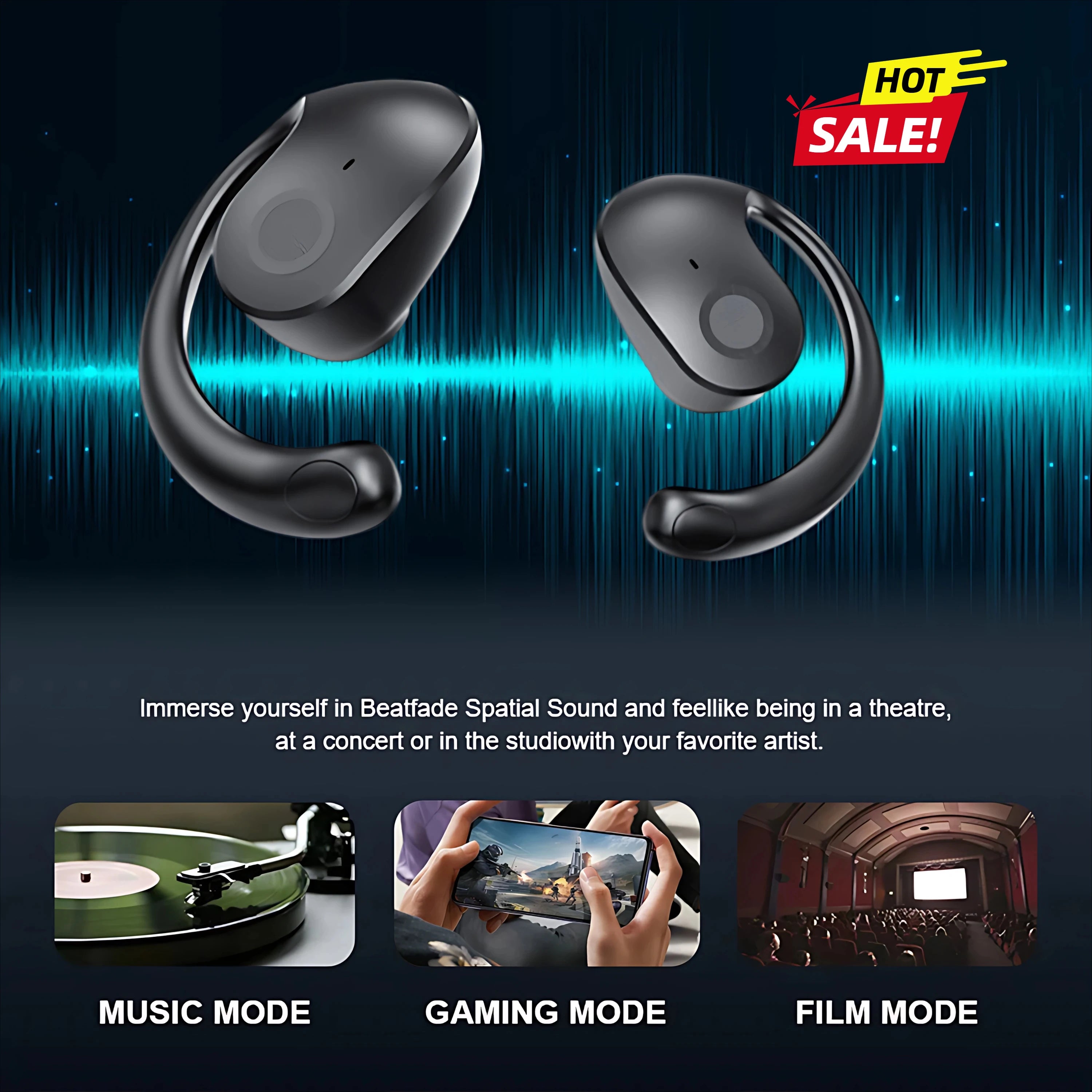 Ear-hook translation Bluetooth headset