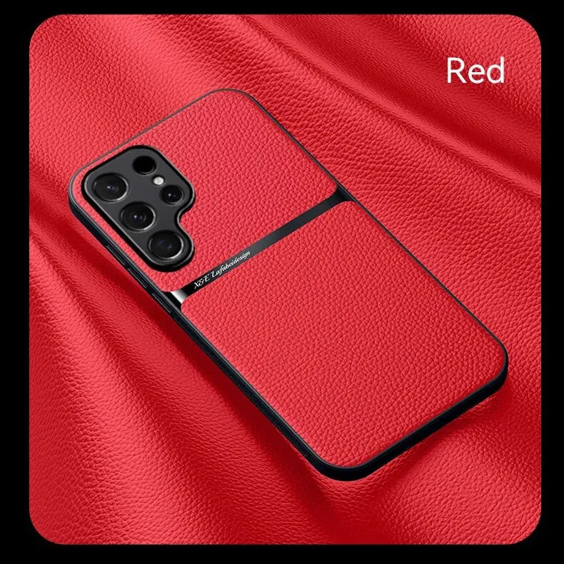 Business Leather Magnetic Case For Samsung
