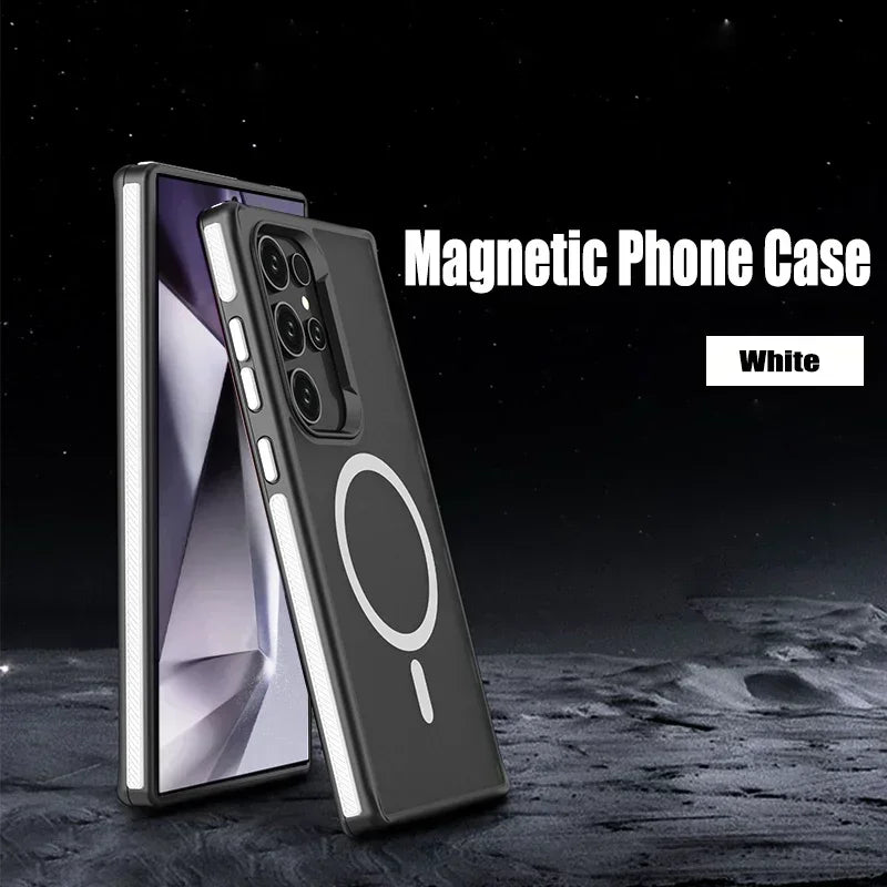 Magsafe Magnetic Matte Translucent Case For Samsung