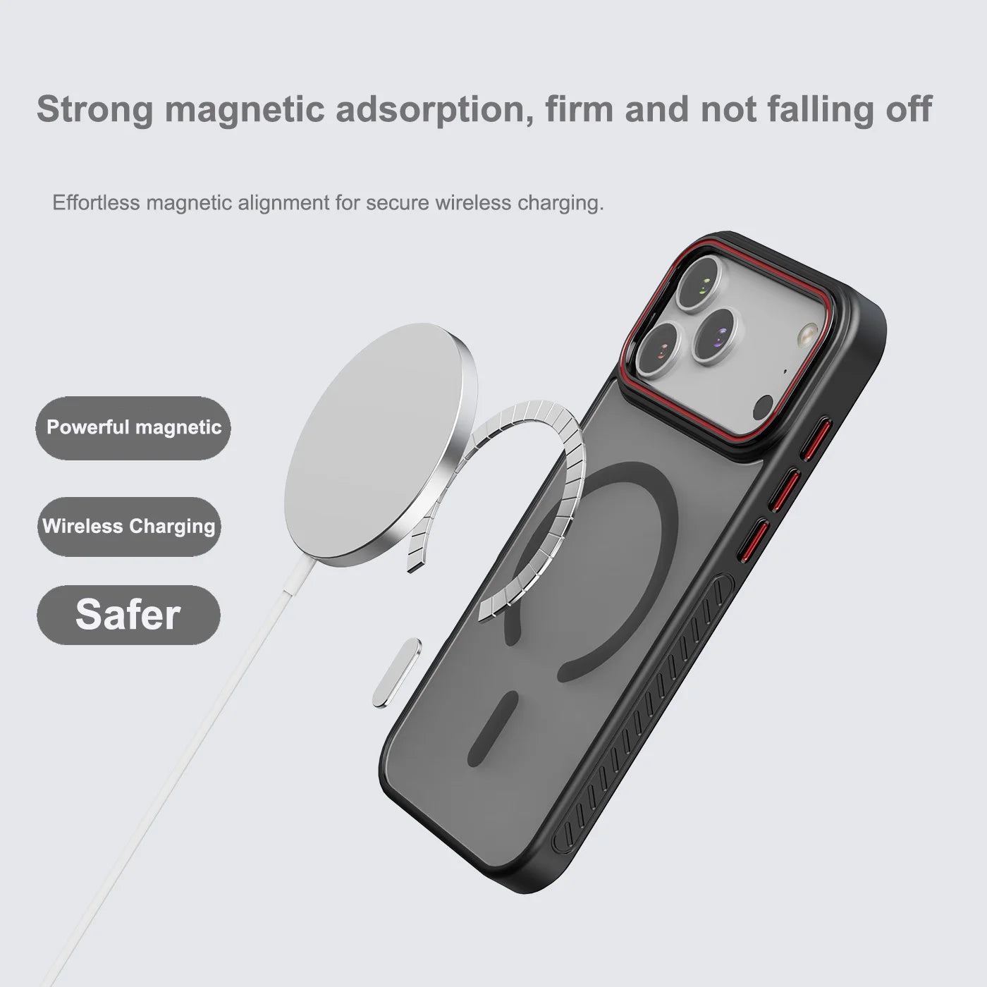 Magsafe Magnetic Matte Transparent Case For iPhone