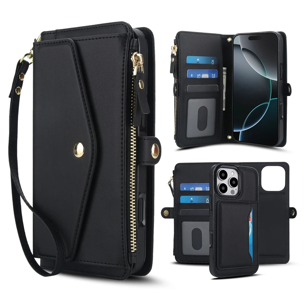 Magsafe 2 in 1 Lanyard Wallet Case for iPhone