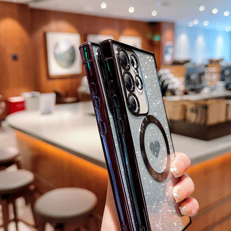 Gradient Glitter Soft Case For Samsung