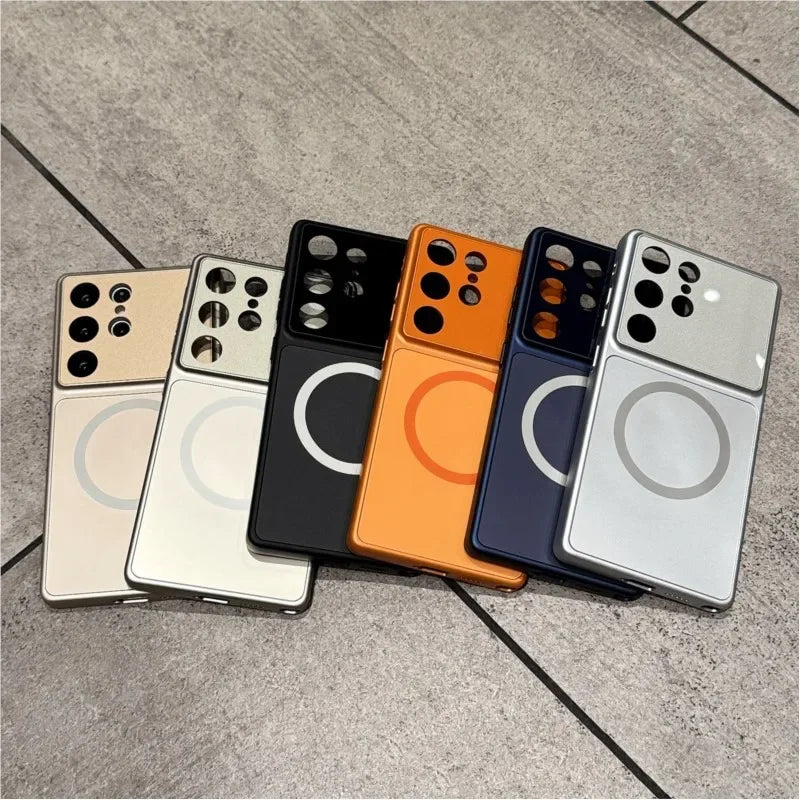 Magsafe Nano Matte Tempered Glass Case For Samsung