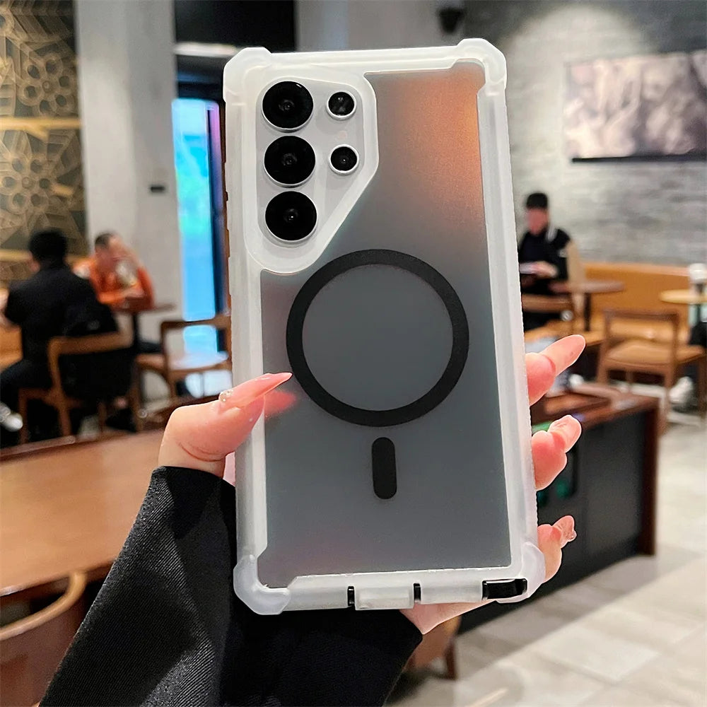 Luxury Shockproof Magnetic Changing Color Case for Samsung