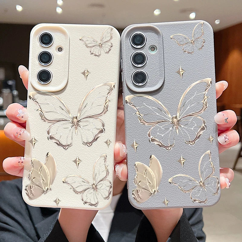 Golden Butterfly Case For Samsung