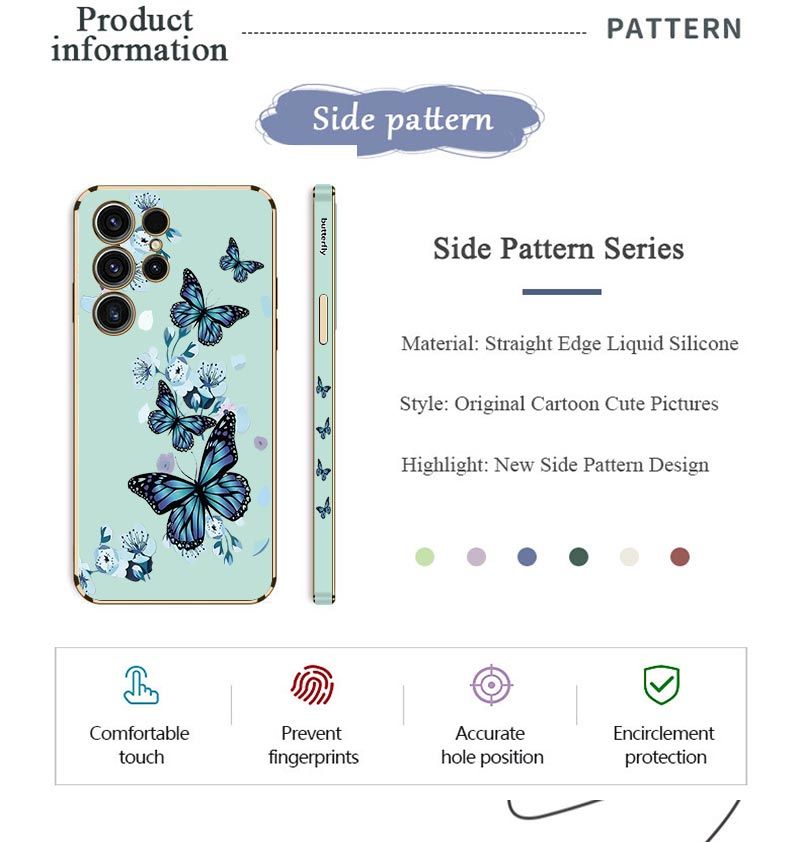 Aurora Butterfly Plating Case For Samsung