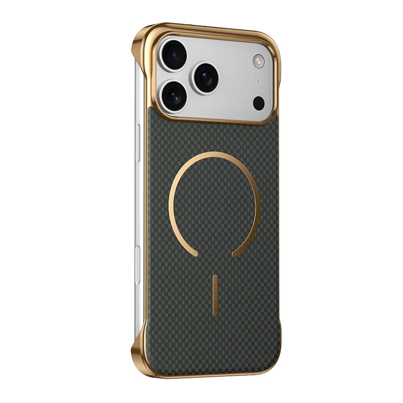 Frameless Carbon Fiber Shockproof Case For iPhone