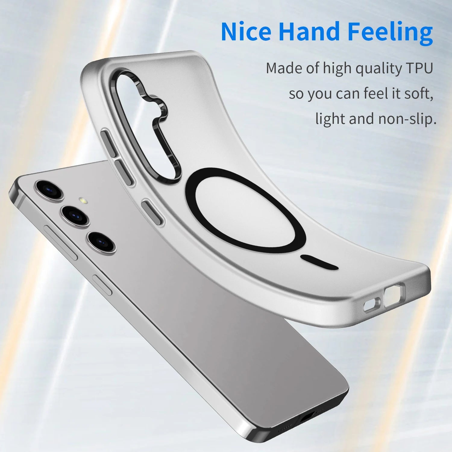 Magsafe Magnetic frosted semi-transparent mobile Case For Samsung