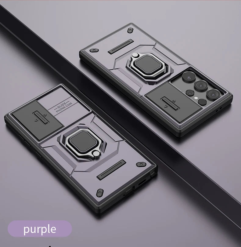 Lens Window Protective Ring Bracket Shockproof Case for Samsung