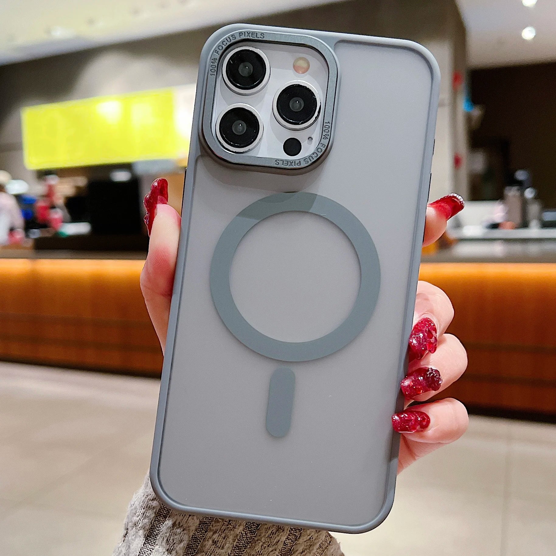 Magsafe Magnetic Matte Skin Touch Clear Case for iPhone