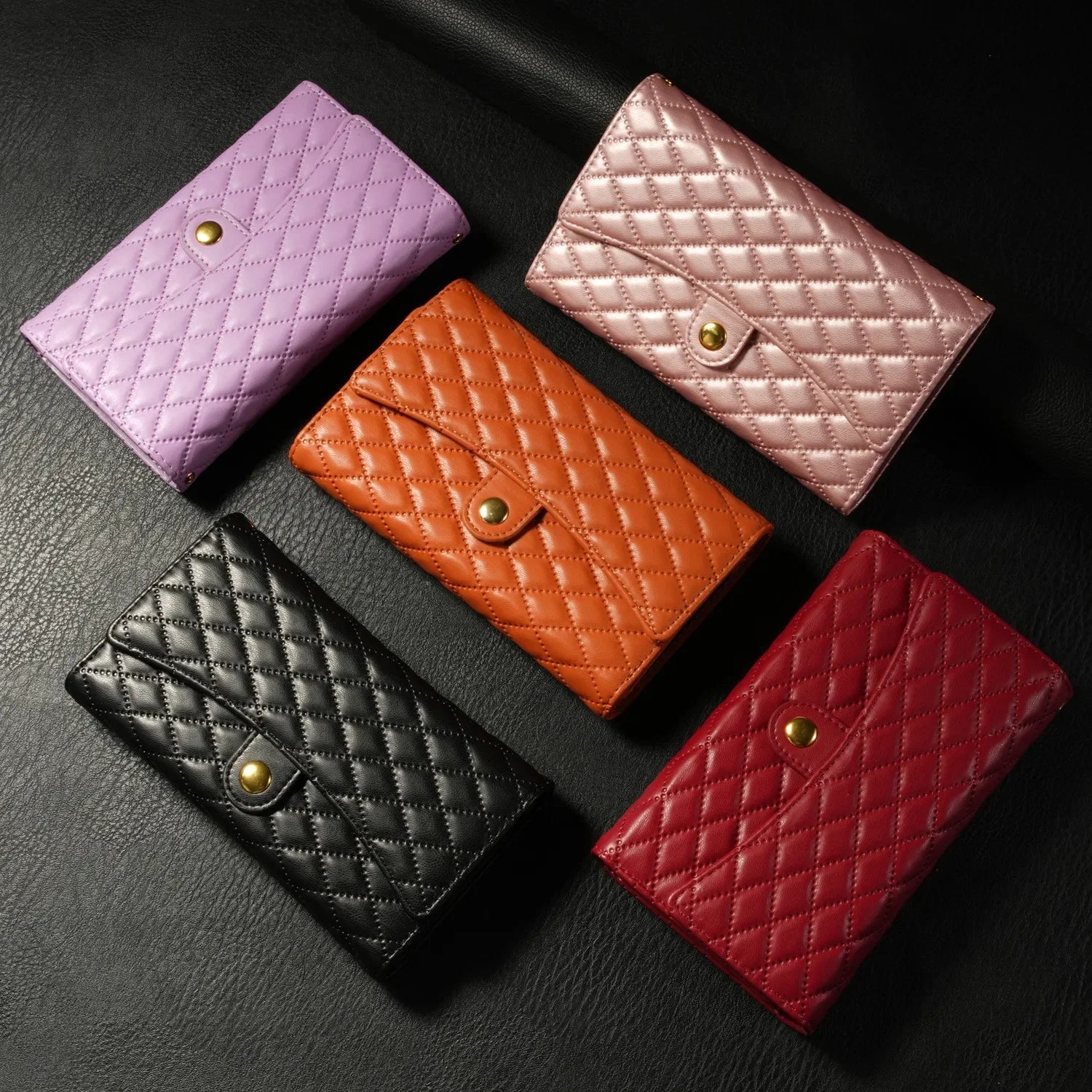 Crossbody Lanyard Card Wallet Leather Case For iPhone