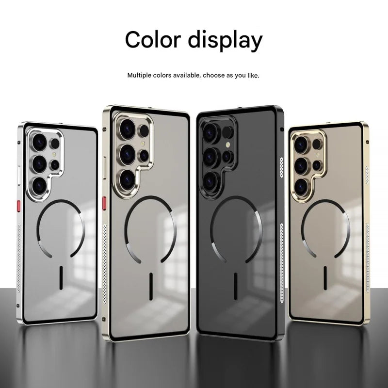 Magsafe Magnetic Metal Frame Shockproof Case For Samsung