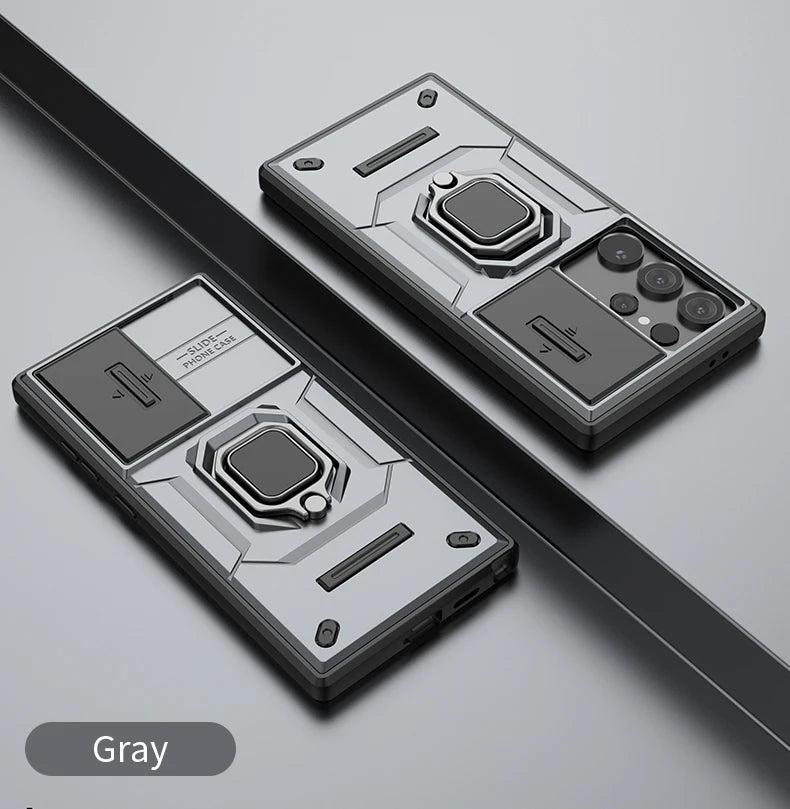 Lens Window Protective Ring Bracket Shockproof Case for Samsung