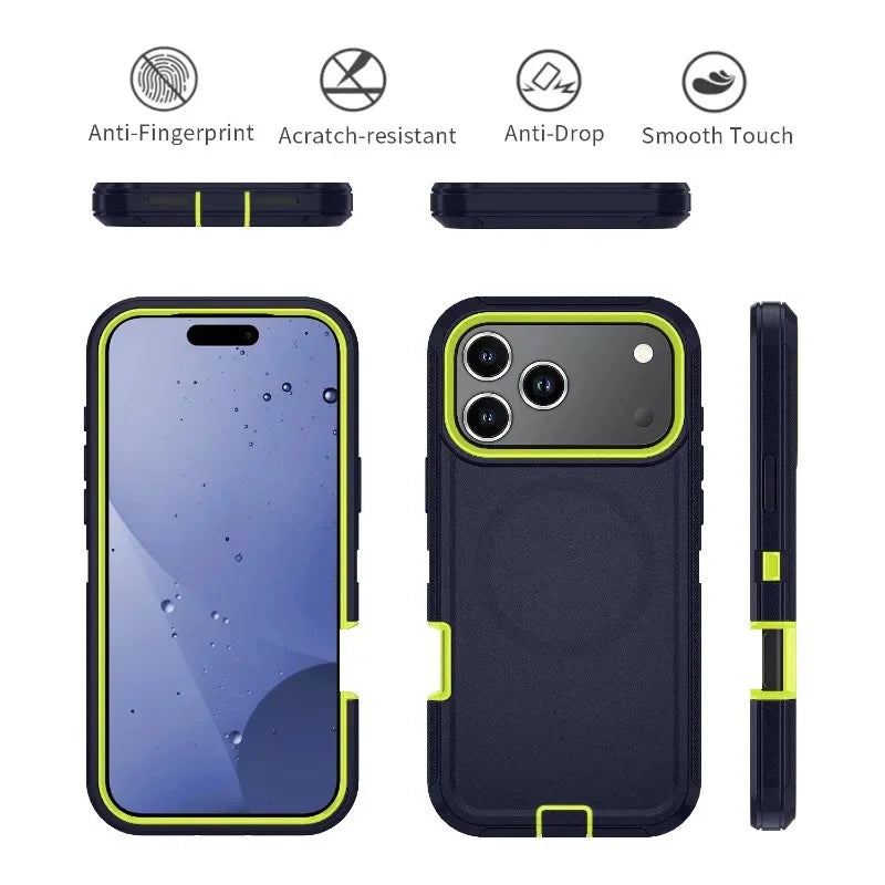 Rugged Anti-Drop Hard Magnetic Case For IPhone