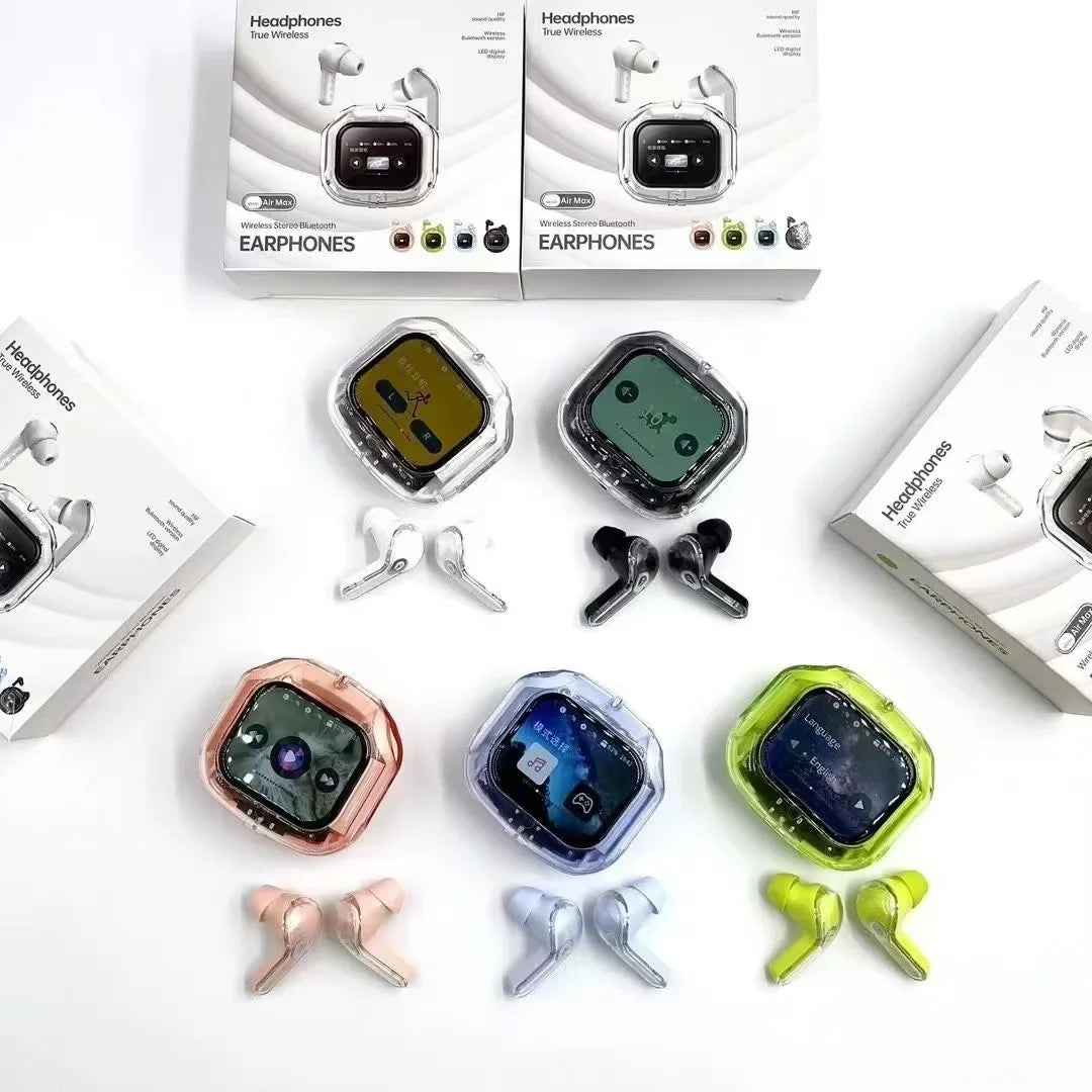 Touchscreen Control Noise Cancelling Bluetooth Headset with Microphone