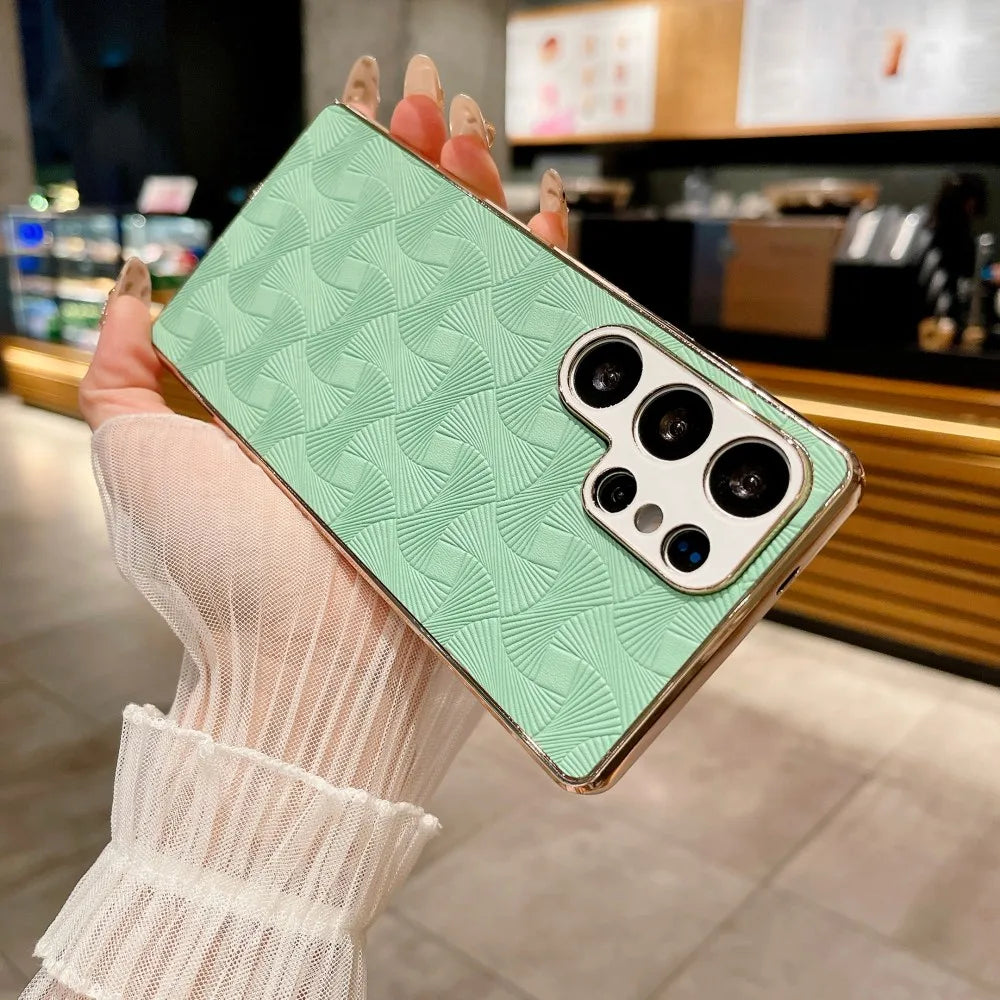 Retro Leather Shockproof Case For Samsung